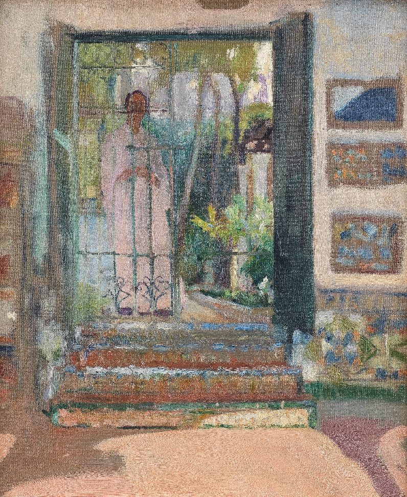 Joaquin Sorolla y Bastida Patio de la casa Sorolla, Elena Sorolla en el Jardin. Estimación: £80,000-120,000.