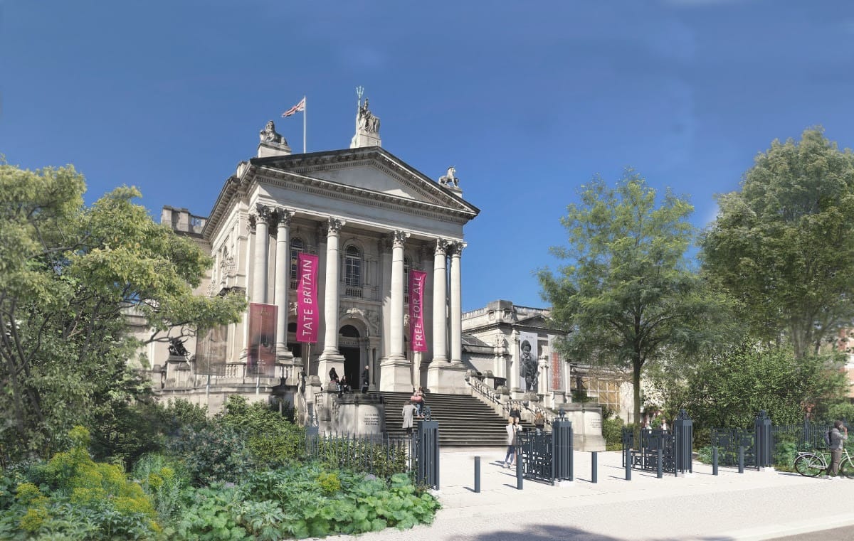 Diseños para el Jardín Clore de la Tate Britain. Imagen cortesía de Tom Stuart-Smith Studio
